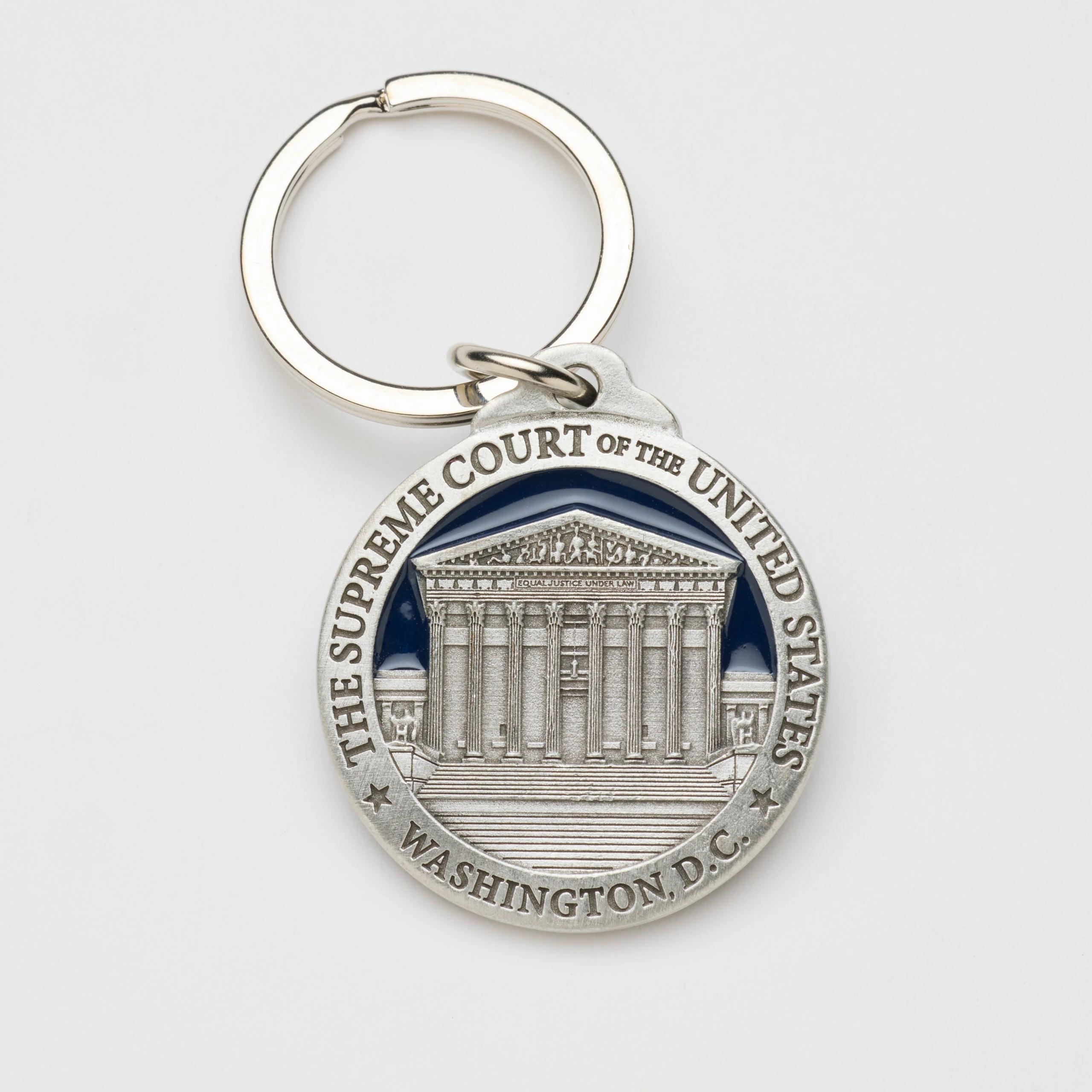 Supreme Court Building Pewter Keychain