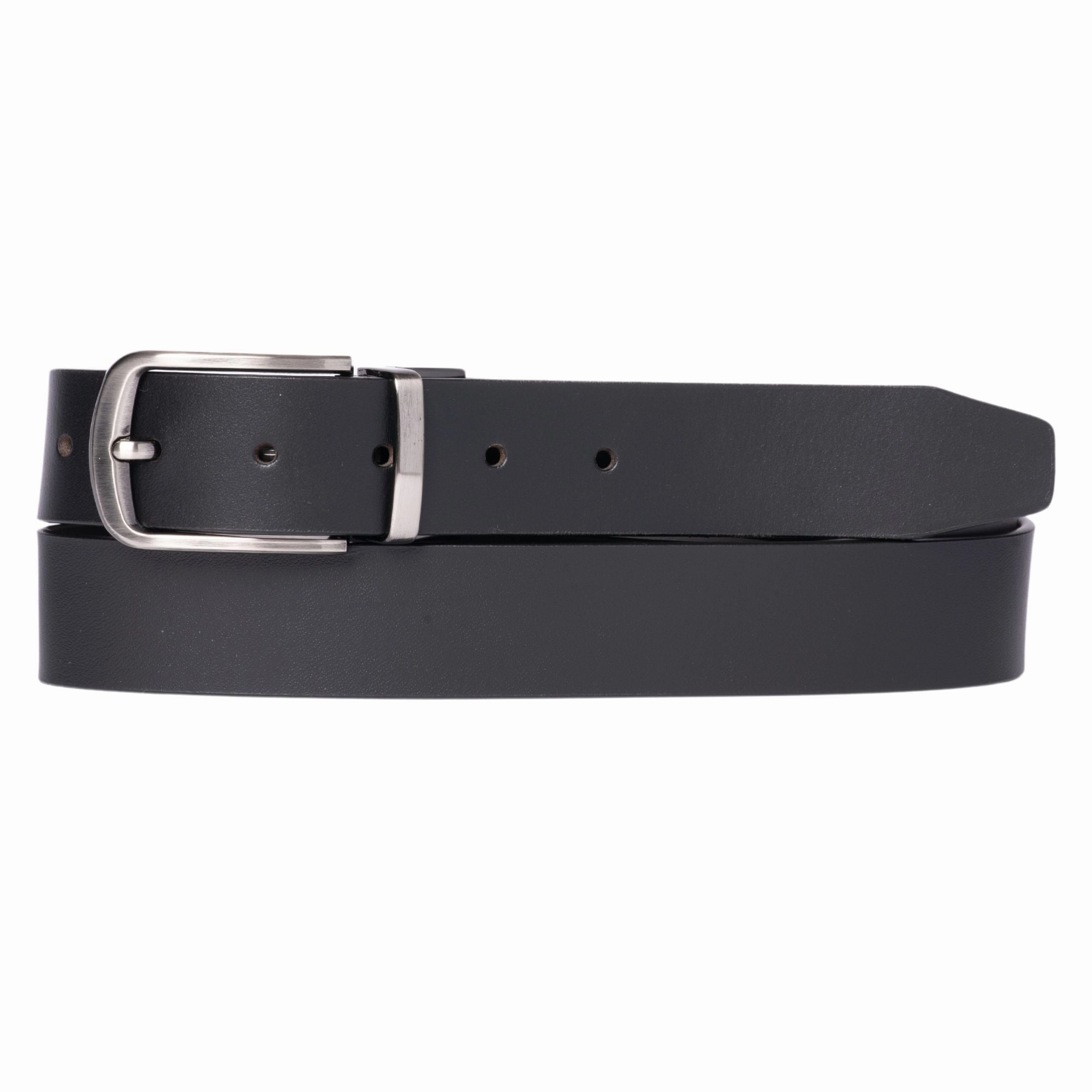The Harvey Dent Belt - One Piece Reversible Black/Burgandy 100% Real Leather Belt