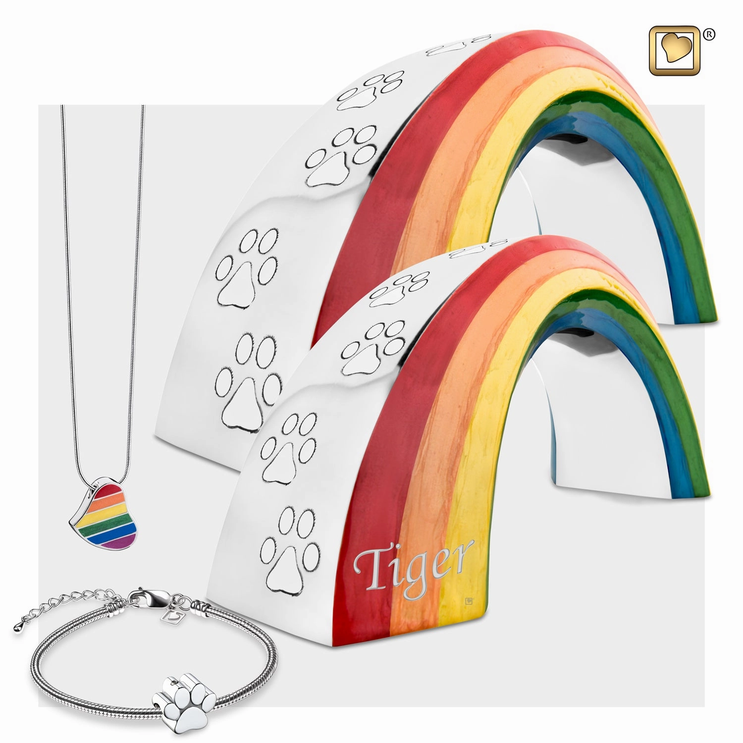 The Rainbow Bridge Large Pet Cremation Urn