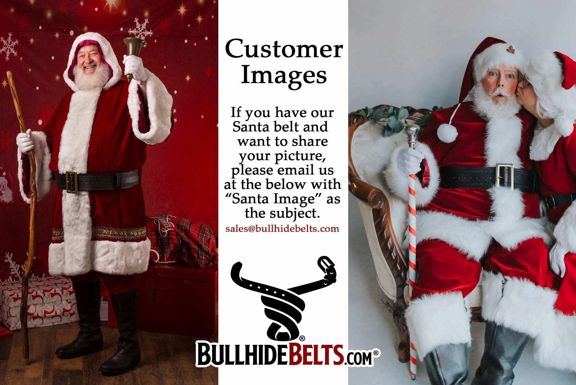 The Santa Claus: Black Premium Leather Oak Leaf Embossed 3.50" Professional Belt