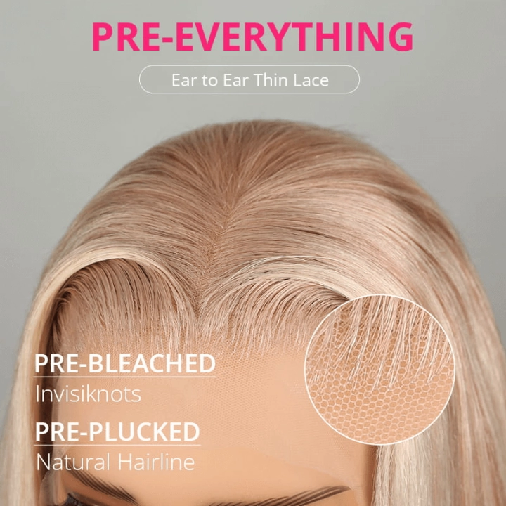 Tuneful Special Customise Blonde Highlight 18/613 13x6 HD Lace Frontal  Blonde Colored Wigs 210% Density