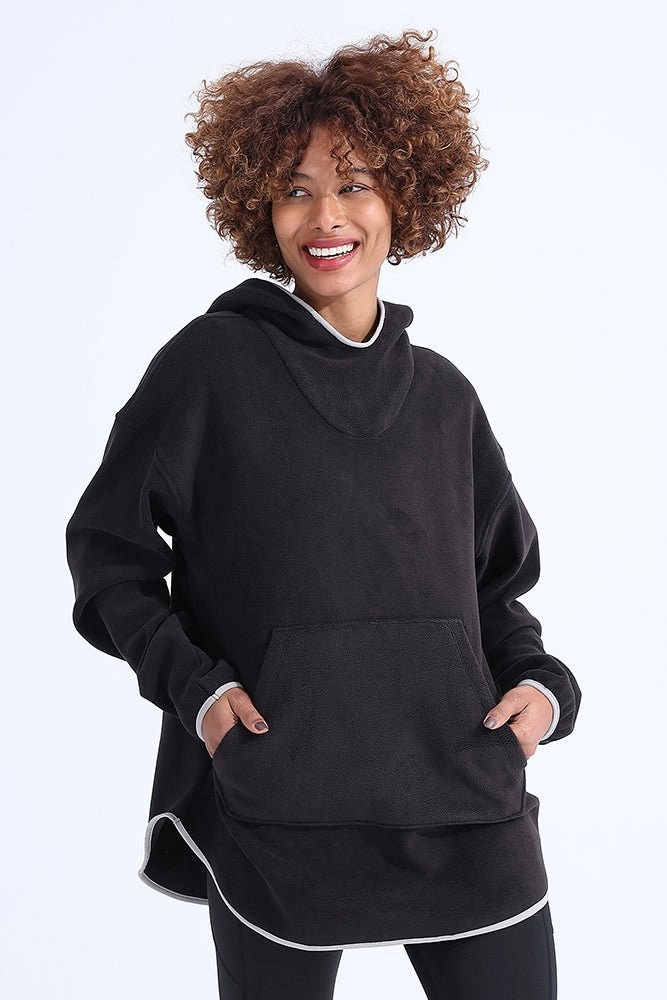 Unisex Black Fleece Hoodie