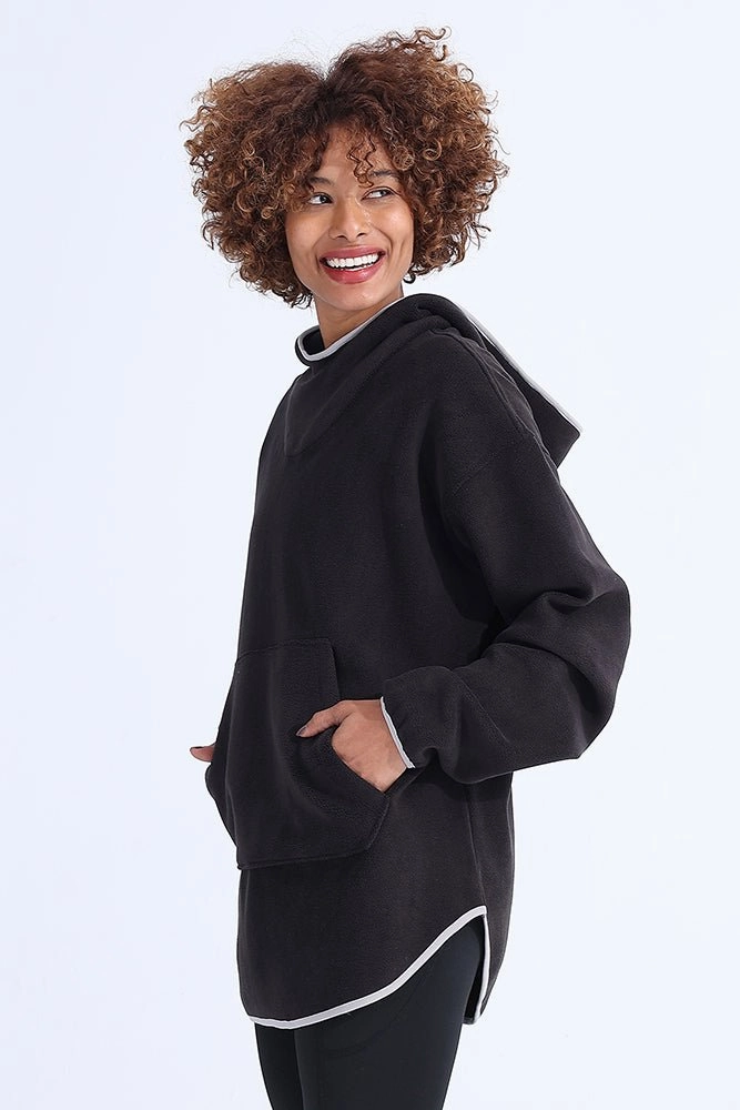 Unisex Black Fleece Hoodie