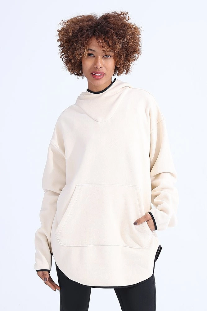 Unsiex Arctic Wolf Fleece Hoodie