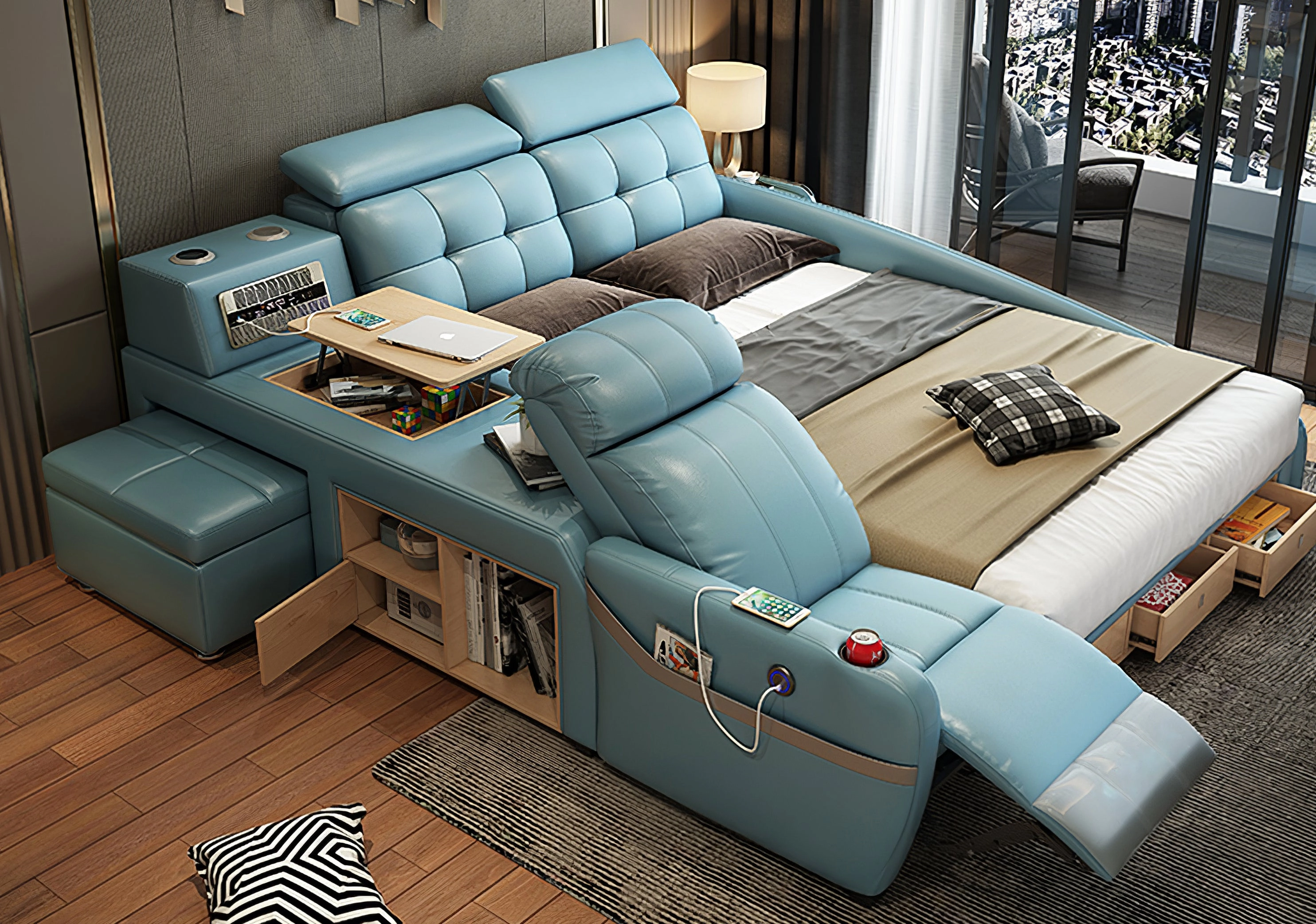 Upgraded Monica Multifunctional Smart Bed | Futuristic Furniture