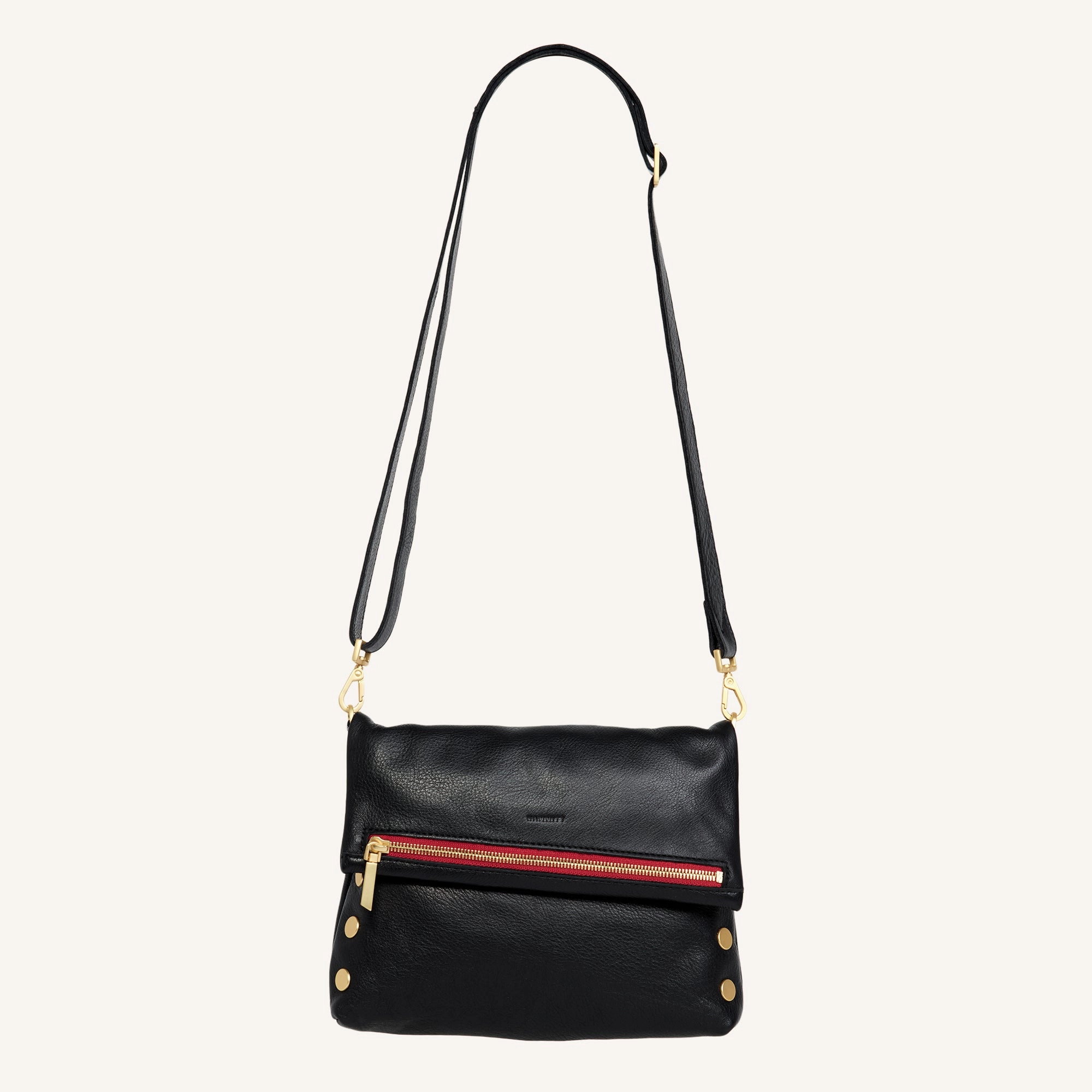 VIP | Black/Brushed Gold Red Zip | Med