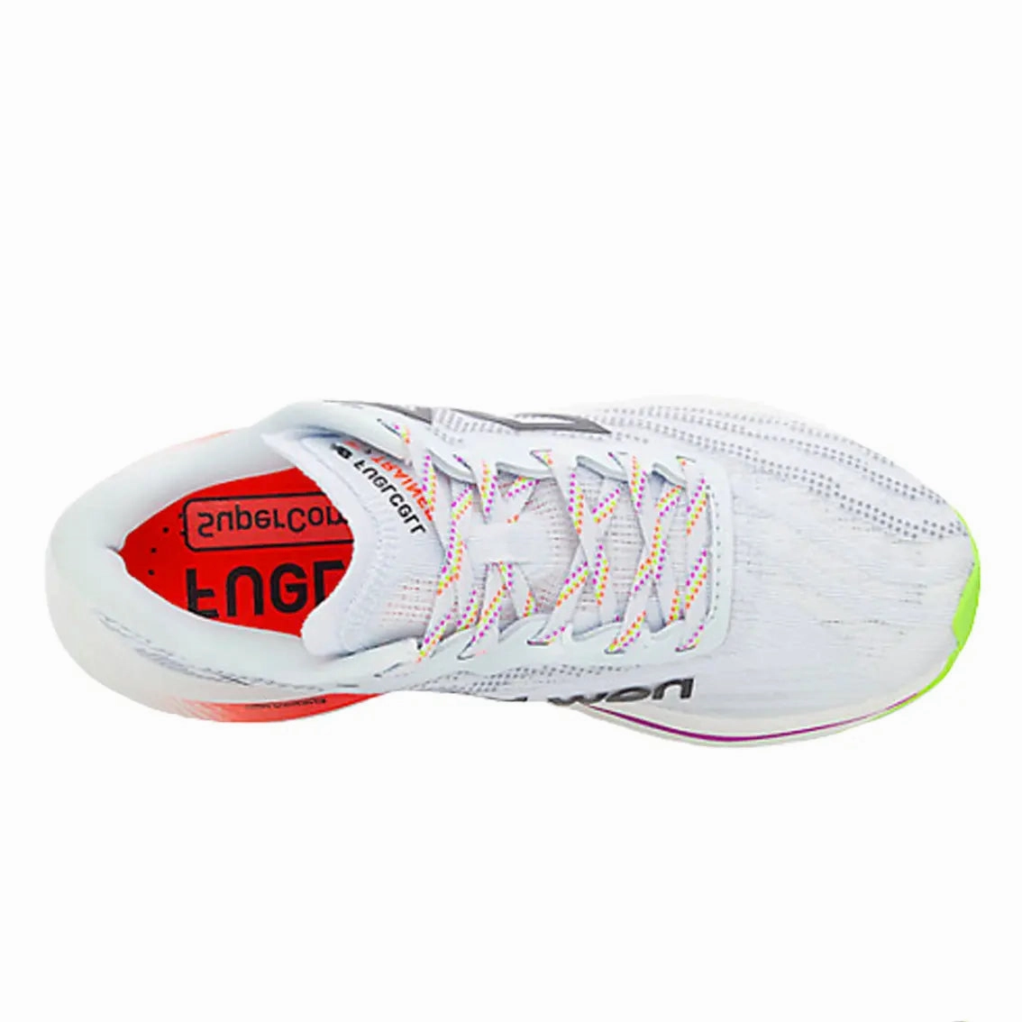 Womens New Balance FuelCell SuperComp Trainer v2 - Ice Blue / Neon Dragonfly