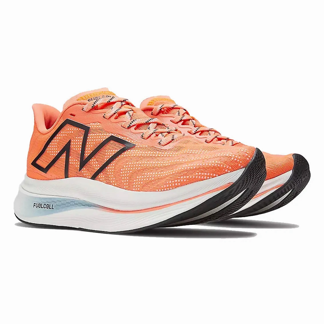 Womens New Balance FuelCell SuperComp Trainer v2 - Neon Dragonfly / Black