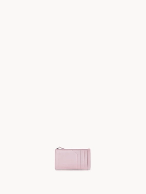 Zipped Card Holder in Horsehair and Leather
