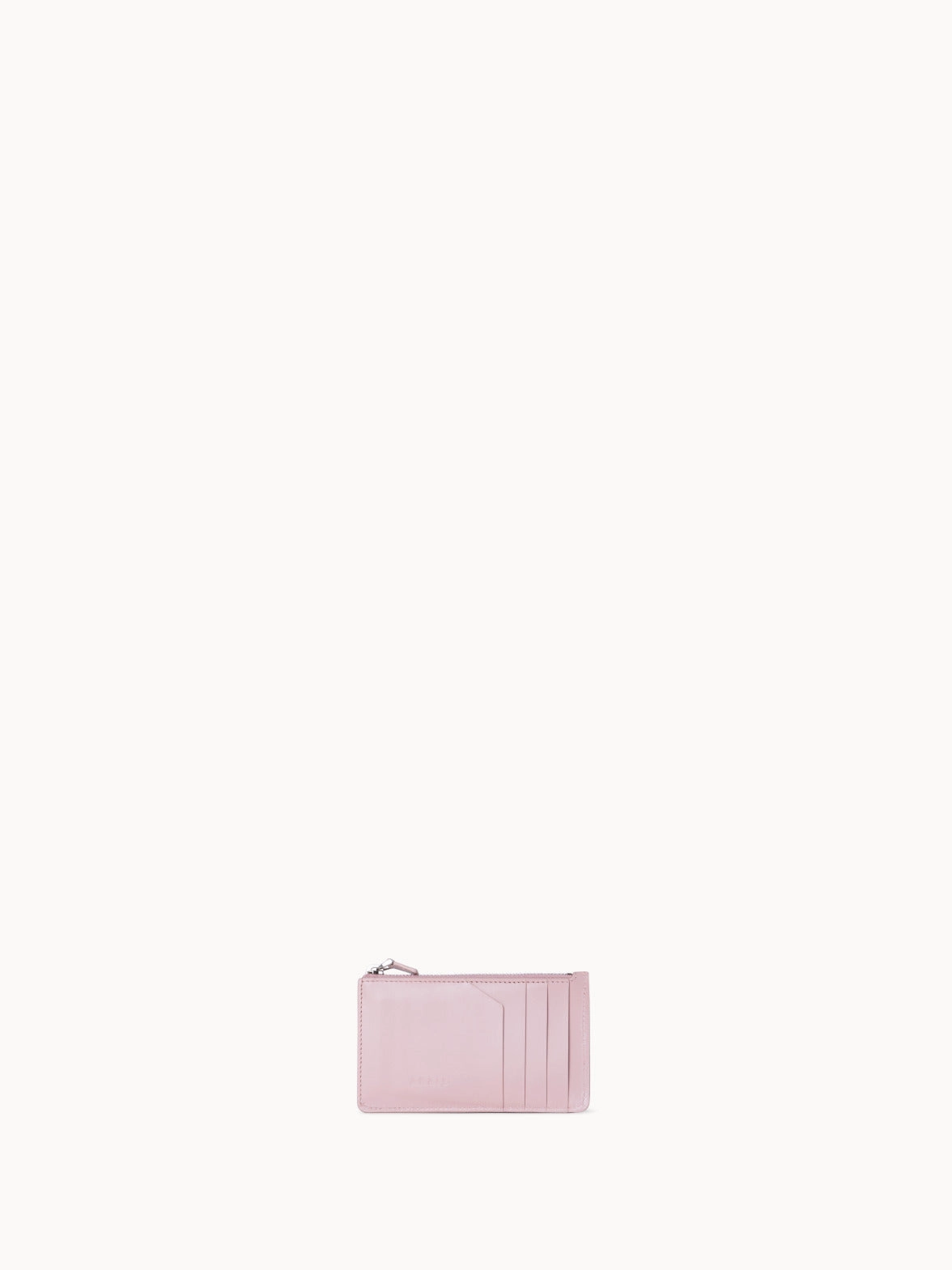 Zipped Card Holder in Horsehair and Leather